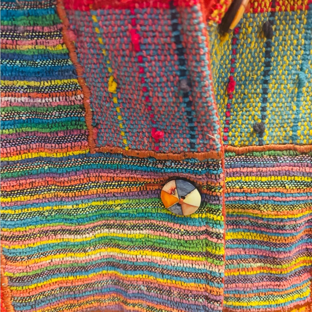 Colorful Patchwork Women's Jacket - Picture 3 of 4